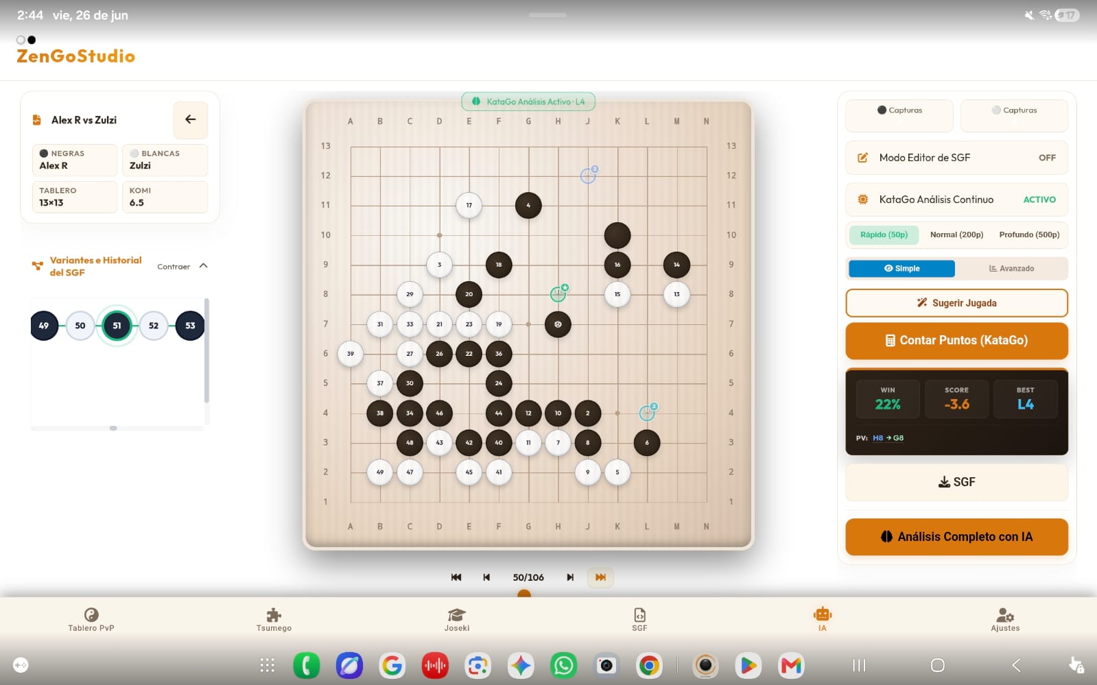 Tablet Landscape AI Panel